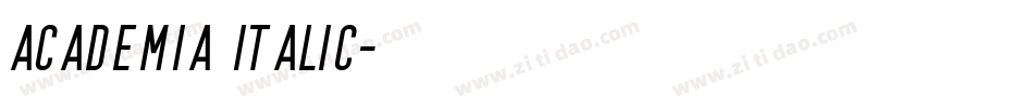 Academia Italic字体转换